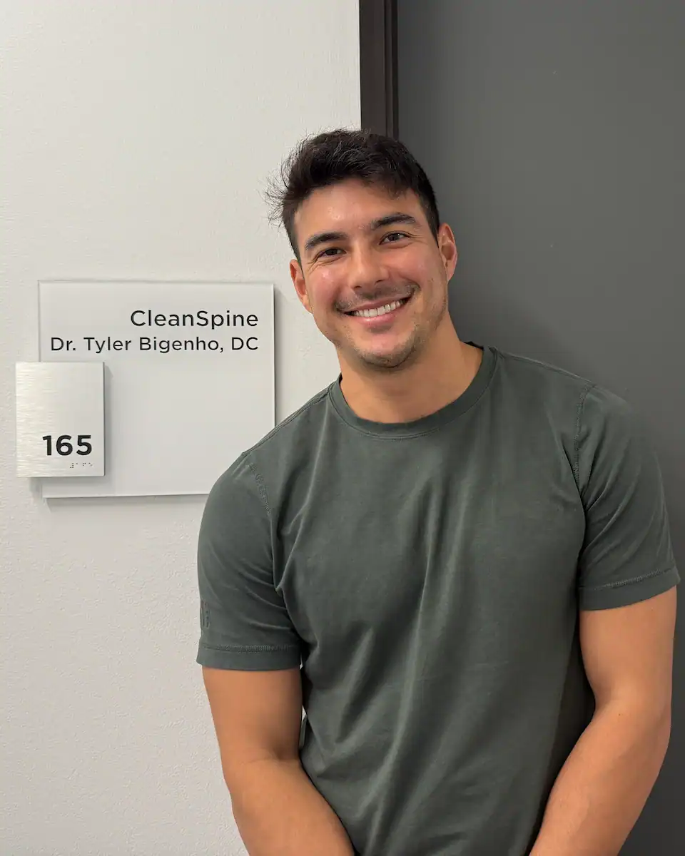 Dr. Tyler Bigenho at CleanSpine office in Irvine, California
